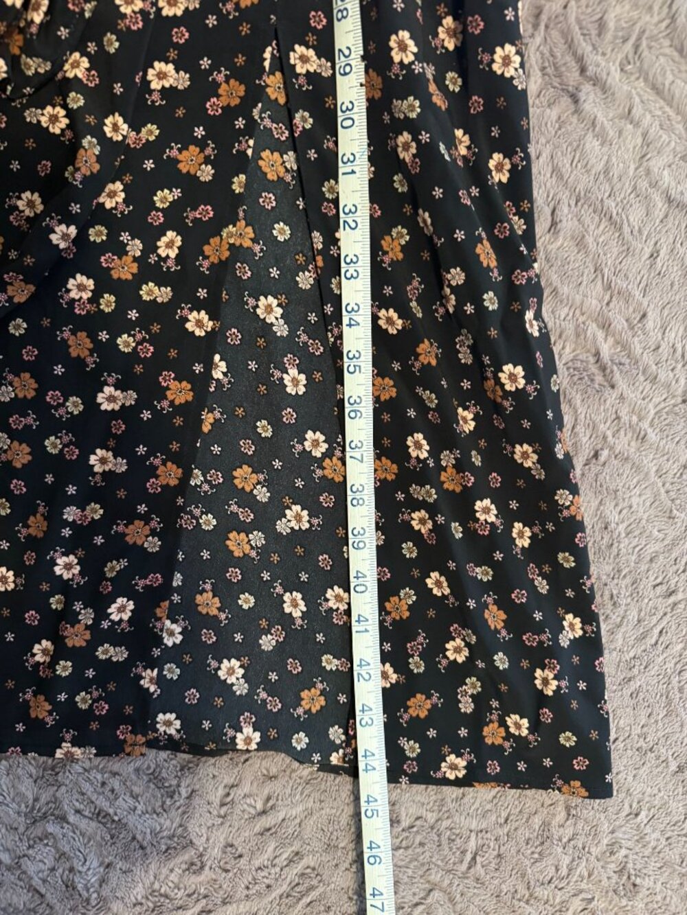 Lola Grace Floral Maxi Dress Small Polyester Black Brown - Picture 8 of 8